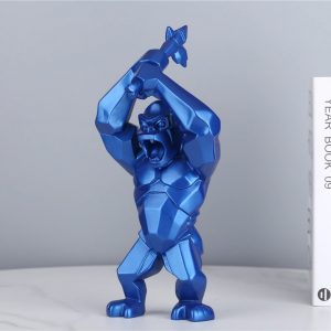 Statue Gorille Design-Bleu